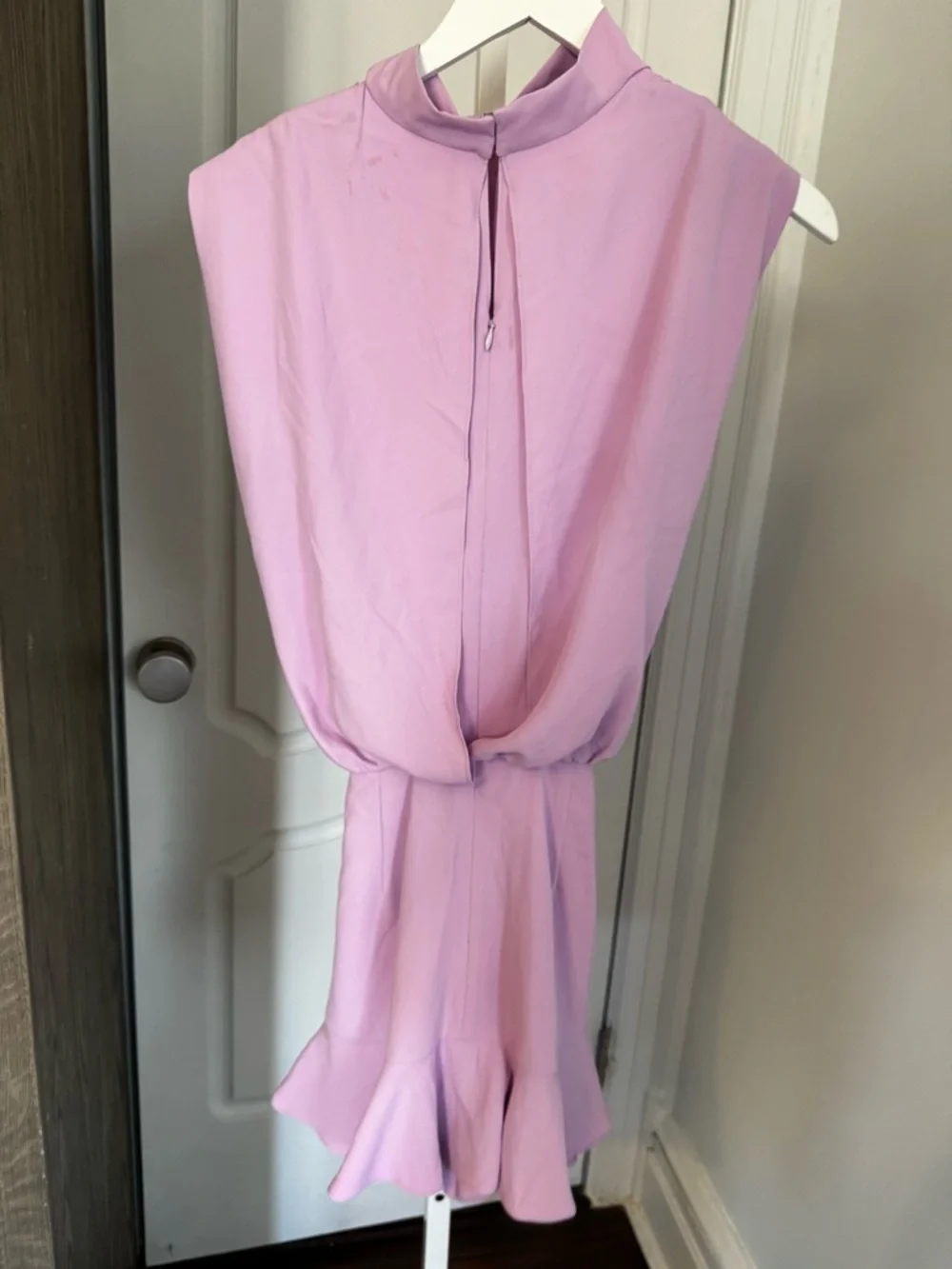 Amanda Uprichard Lavender Tie-Waist Sleeveless Romper - Picture 5 of 6